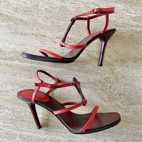 Vintage Gucci Tom Ford-era Horsebit Sandal Heels - Picture 3 of 8